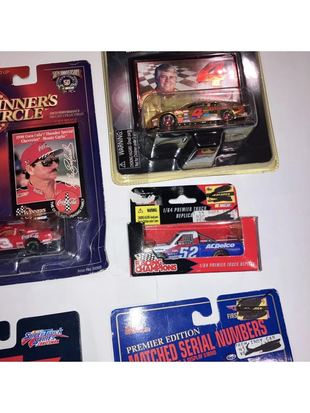 Lot of 7 VINTAGE MIX Racing Champions 